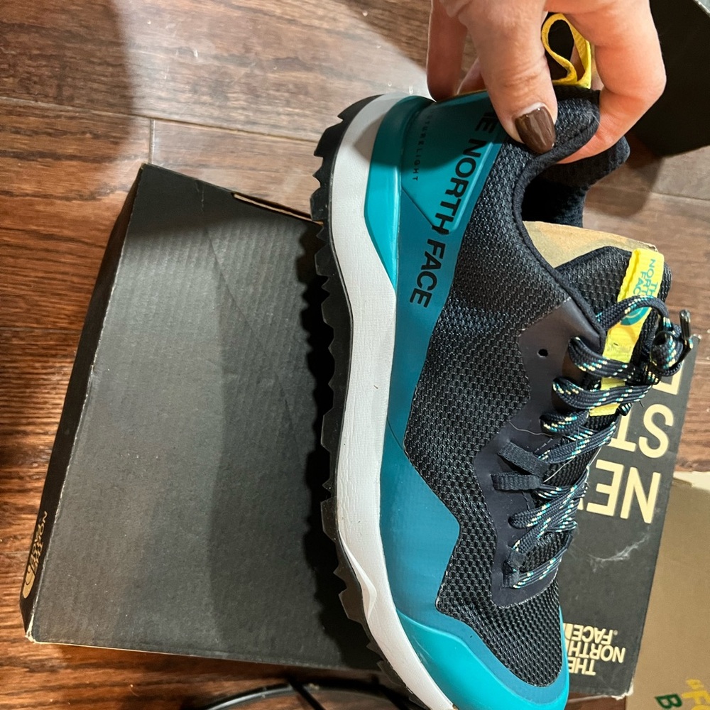The North Face women’s hiking sneakers  Teal and Black Athletic Shoes